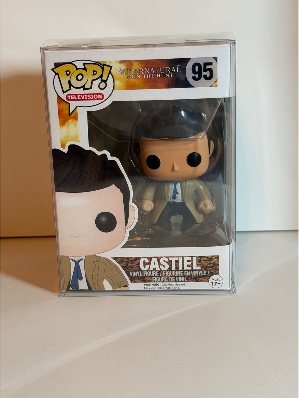 Funko Pop! Castiel no wings Supernatural, TV. Pop protector included.